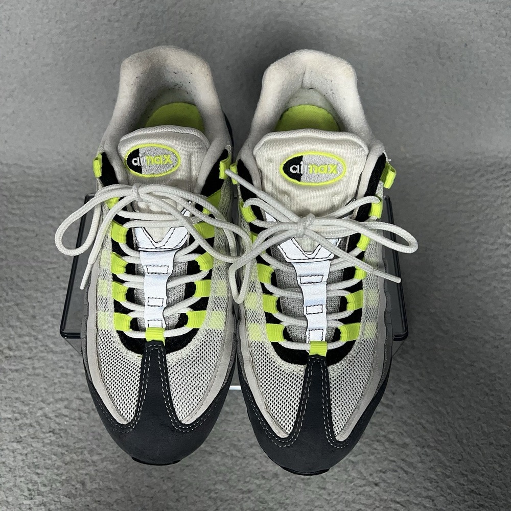 Nike Air Max 95 OG Neon 2015 Womens Sz 8 Mens Sz 6.5 Gray Volt Green 307960-002 - Picture 4 of 7
